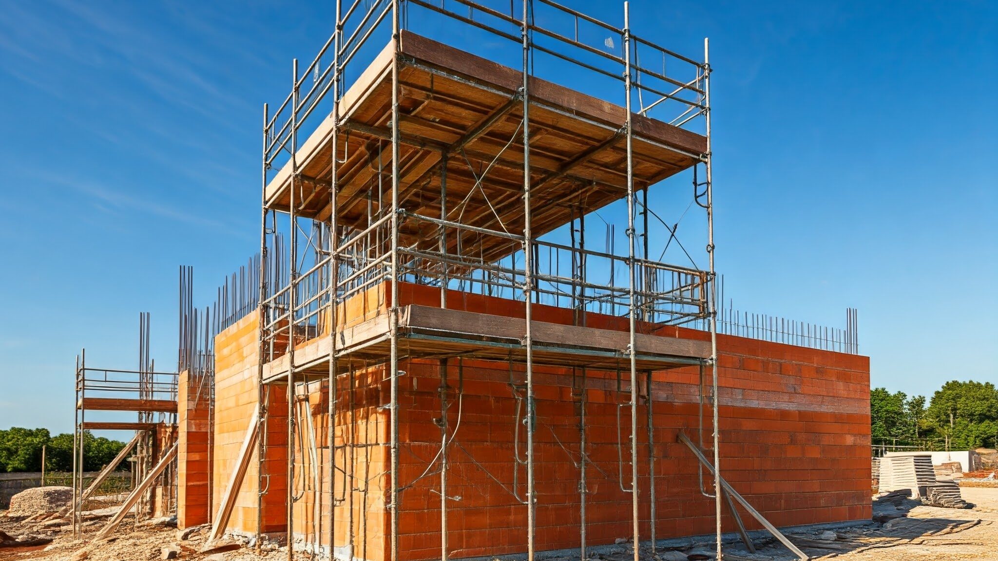 Single Scaffolding for Brickwork